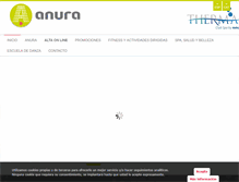 Tablet Screenshot of fitnessclubanura.com